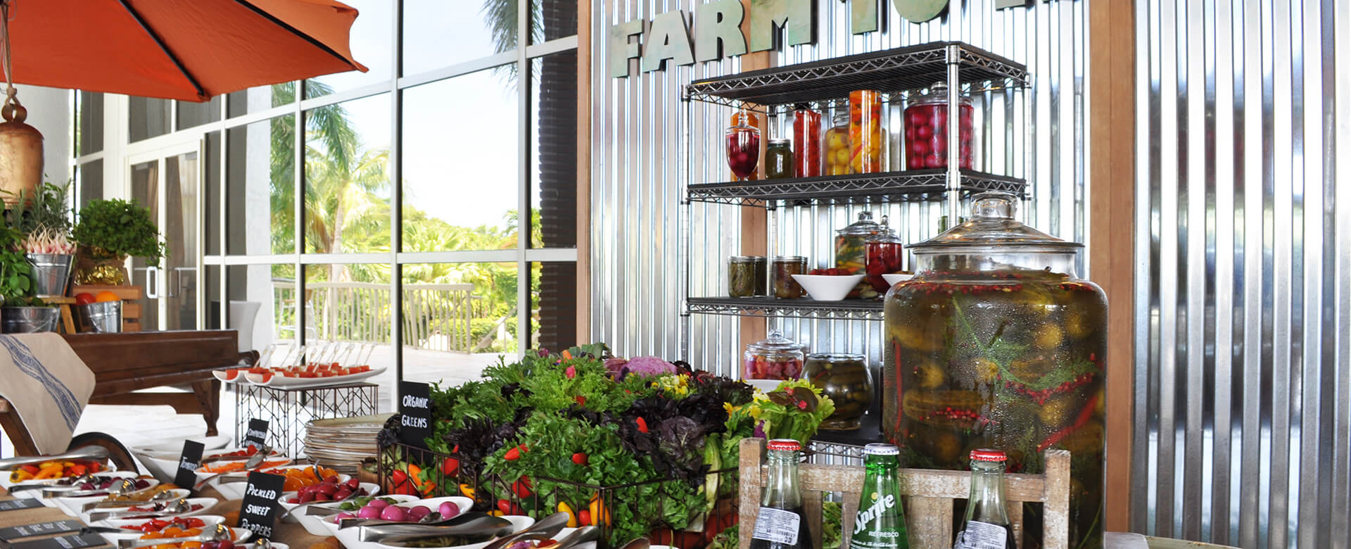 veggie display