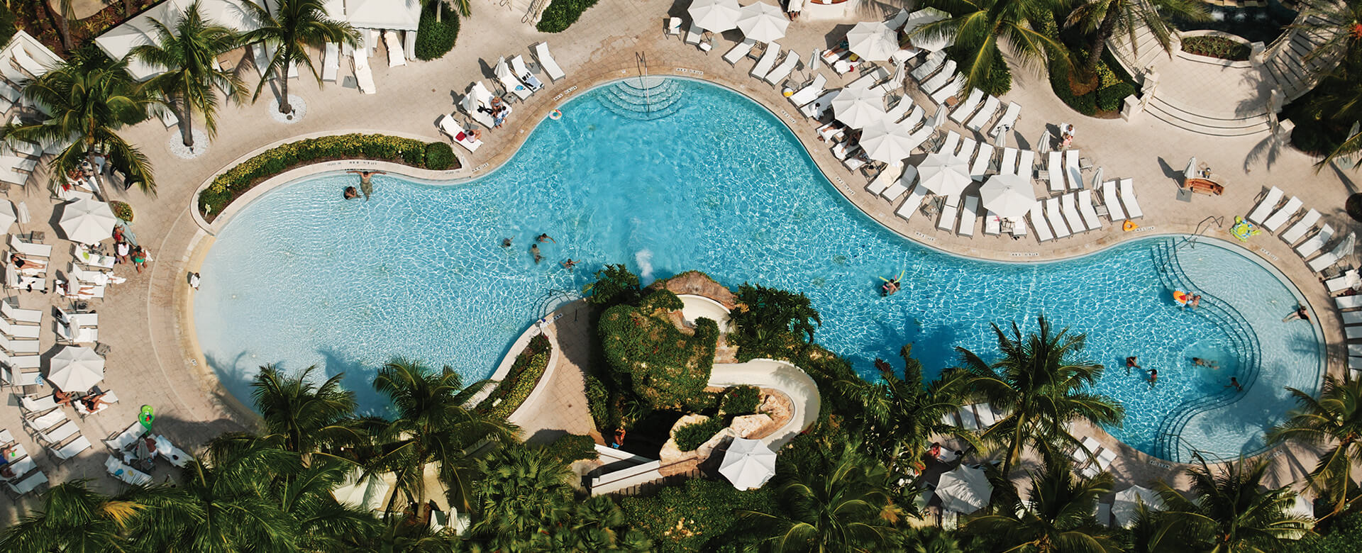 naples grande pool aerial view