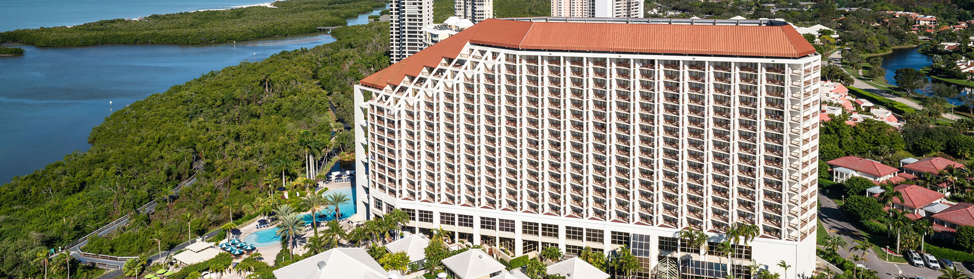 aerial view of naples grande resort