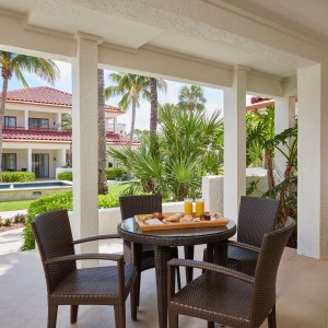 Naples Grande Garden Villa Suite Patio Breakfast